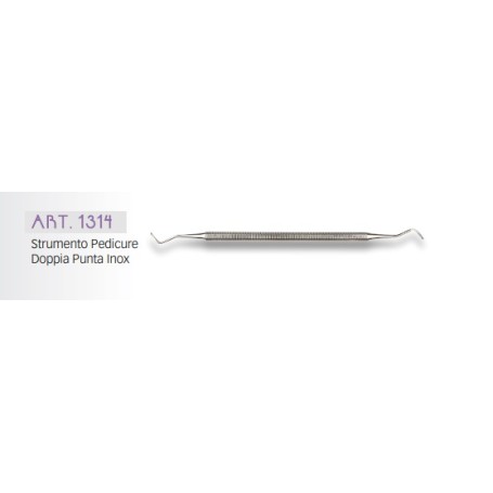 Baruffaldi Strumento Pedicure Doppia Punta Inox Art. 1314