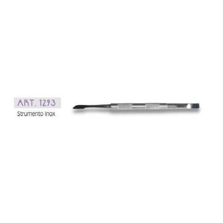 Baruffaldi Coltello Spingipelle Semplice Ferretto Doppio In Acciaio Inox Per Manicure art. 1293