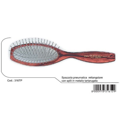 Guenzani Spazzola Superior Pneumatica Con Spilli In Metallo Tartarugata Art.316Tp