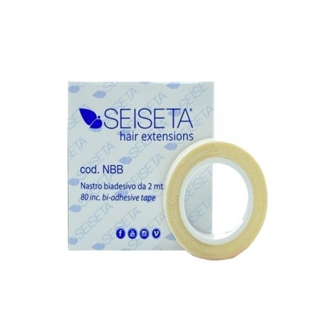 Seiseta Hair Extensions Nastro Bianco Bioadesivo Per Extension Da 2 Mt