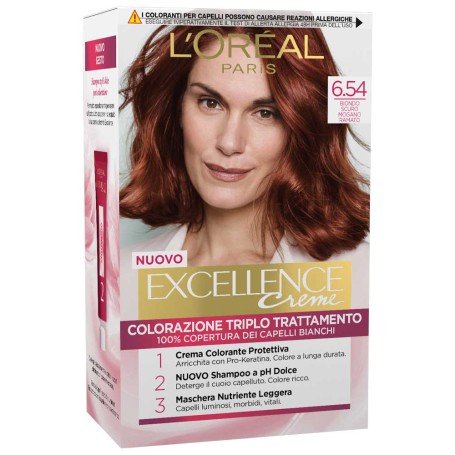 L'Oreal Paris Excellence 6.54 Biondo Scuro Mogano Ramato