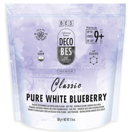 Bes Decolorante Pure White Blueberry 500 gr