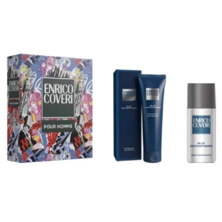 Enrico Coveri kit Natale blue contemporary BAGNO + DEO