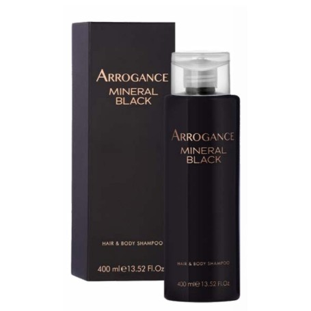 Arrogance Mineral Black Parfum Intense Pour Homme hair & body shampoo 400ml