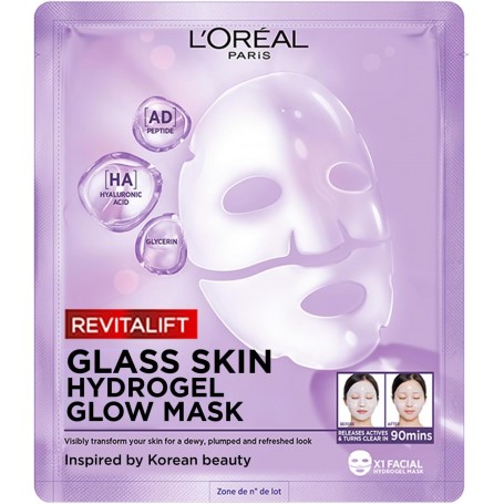 L'Oreal Revitalift Filler glass skin hidrogel glow mask