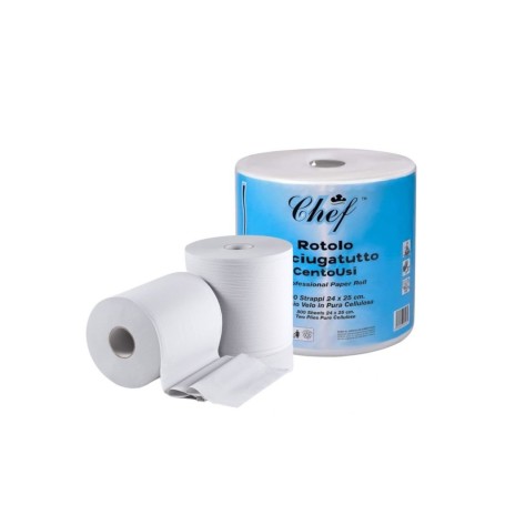 Roial Bobina Carta Pura Cellulosa 800 Strappi