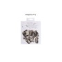 EUROSOCAP SEISETA 12 METALLIC CLIPS Clip in Metallo SEISETA ARGENTO