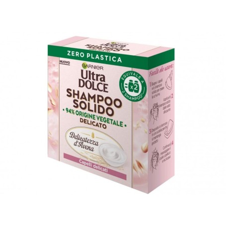 Garnier Ultra Dolce Shampoo Solido Delicatezza D'Avena 60 Gr