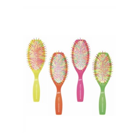 Guenzani Spazzola Ovale Grande Per Capelli Art.5113 Colori Assortiti Fluo