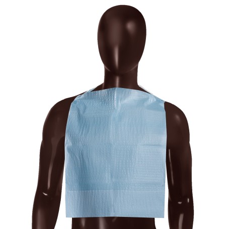 Ajsia Bavaglia Monouso In Carta+Pe Con Tasca Di Raccolta Conf.100Pz