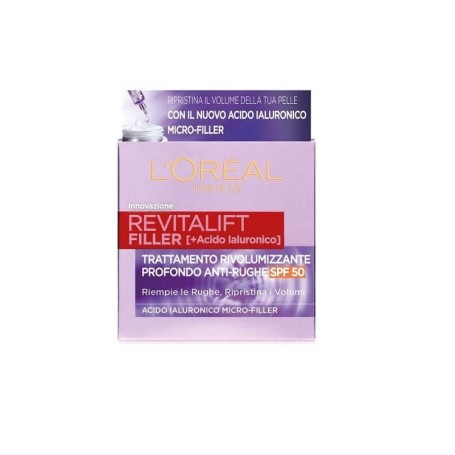 L'Oreal Revitalift Filler Crema Viso Giorno Spf 50 50ml