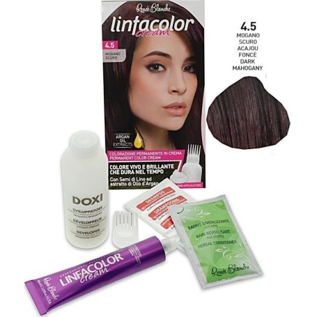Renee Blanche Shampoo Linfacolor Cream Colore Vivo 4.5 Mogano Scuro