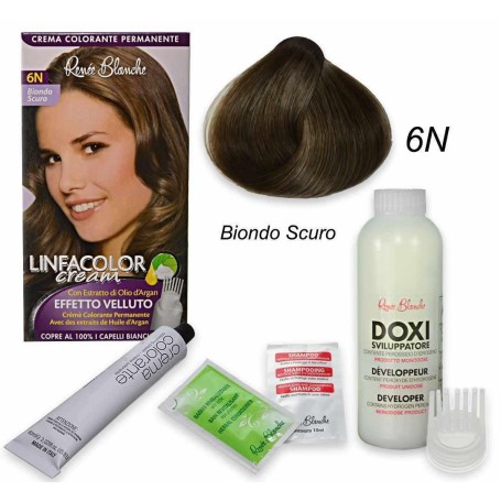 Renee Blanche Shampoo Linfacolor Cream Colore Vivo 6N Biondo Scuro