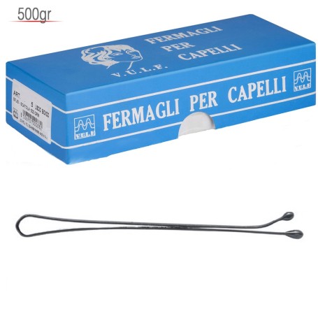 V.U.L.F Fermagli Per Capelli N.89 Liscio Nero 500Gr